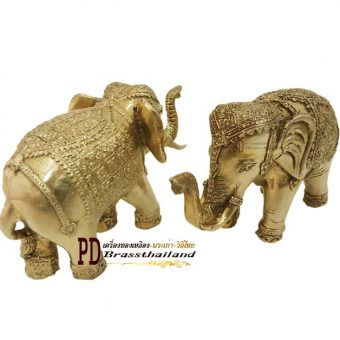 ช้างทองเหลืองไทย ขนาด 7 นิ้ว