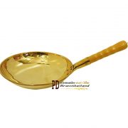 กระทะทองเหลืองก้นแบน Griddle Griddle handle brass-01