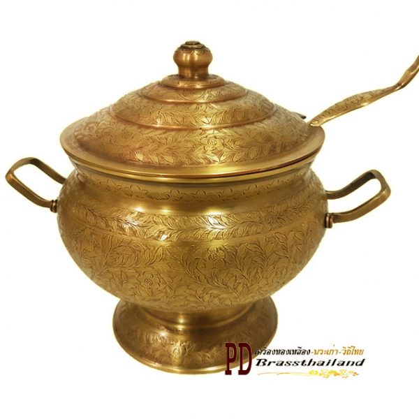 หม้อข้าวทองเหลือง rice pot หม้อข้าวทองเหลือง rice pot